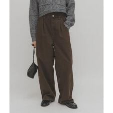 KBF(KBF)のフリルウエストツイルパンツ