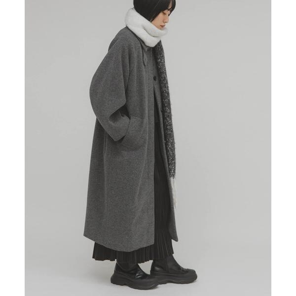 ステンカラーコクーンロングコート　KBF ステンカラーコクーンロングコート | KBF | マルイウェブチャネル