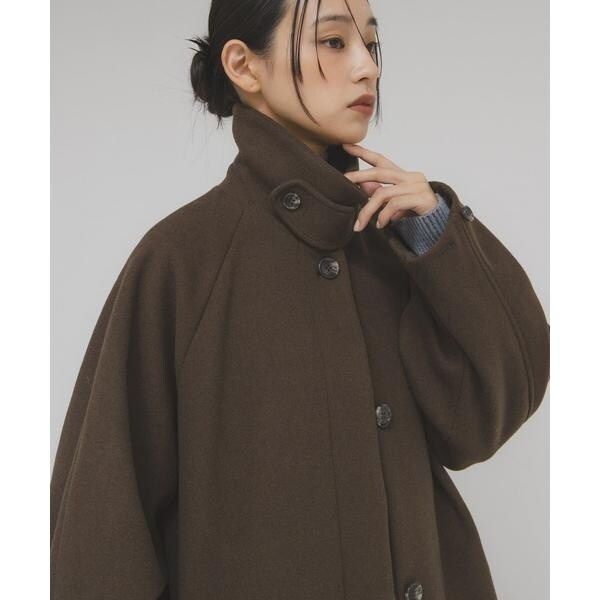 ステンカラーコクーンロングコート | KBF | マルイウェブチャネル