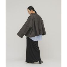 ステンカラーマントコート