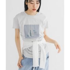 ドレーププリントTEE