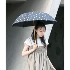 スメリー(SMELLY)のbecause　ドットバンブー長傘