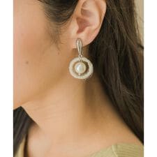 スメリー(SMELLY)のマテリアルサークルパールイヤリング