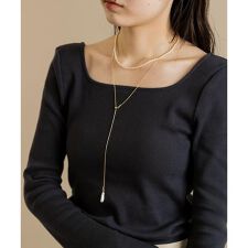 パールスネークチェーン2セットネックレス