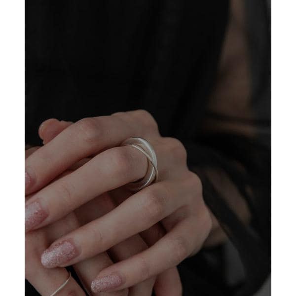 [�}���C]SMELLY so�f double circle ring/�X�����[�iSMELLY�j �V���o�[