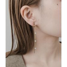 スメリー(SMELLY)のミニパールチェーンイヤリング