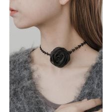 ローズレースチョーカーネックレス