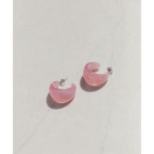 カラーワイドフープピアス