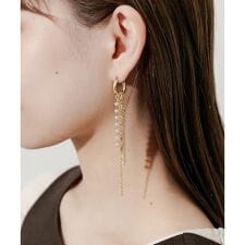 パールチェーンマルチWAYフープピアス