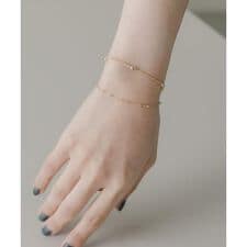 ボールチェーン2セットブレスレット