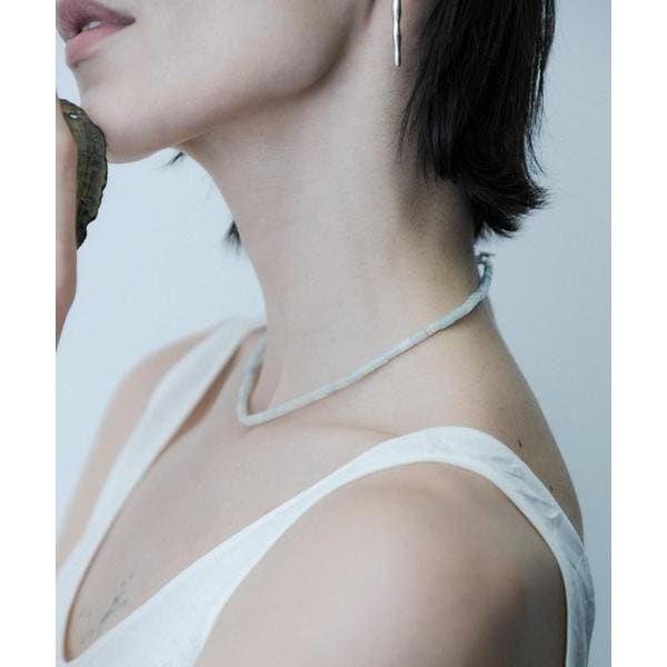 [}C]SMELLY sof amazonite mantel necklace/X[iSMELLYj O[n̑