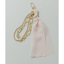 メタルパーツリボンキーチェーン