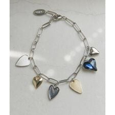 メタルハートチャームブレスレット