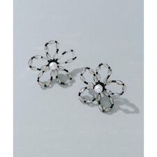 フラワービーズピアス