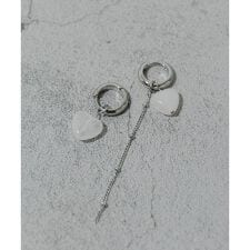 ステンレスハートドロップ2WAYピアス