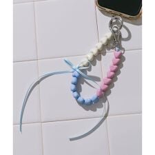 カラフルミニハートリボンキーチェーン