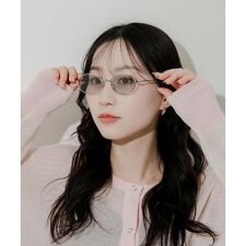 スメリー(SMELLY)のオーバルメタルサングラス