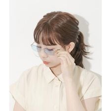 リムレスカラーサングラス