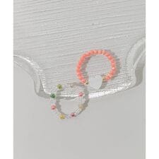 カラービーズ2セットリング