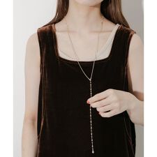 パールチェーンマルチWAYロングネックレス