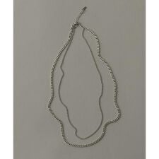 ステンレスダブルチェーンネックレス