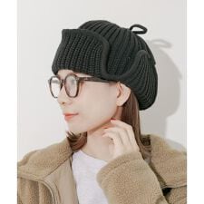 スメリー(SMELLY)のリブニットフライトキャップ
