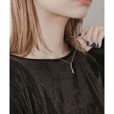 ステンレスニュアンスドロップトップネックレス