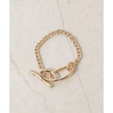 ニュアンスオーバルチェーンマンテルブレスレット