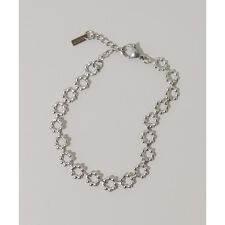 ステンレスフラワーチェーンブレスレット