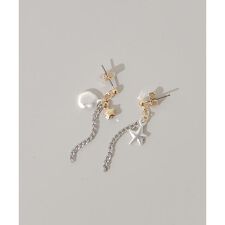 スターチャームチェーンピアス