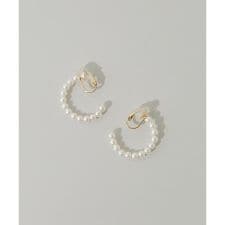 パールフープイヤリング