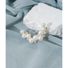 ランダムパールビジューブローチ