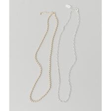 コンビカラーチェーン2セットネックレス