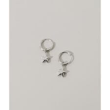 ステンレススターチャームフープピアス