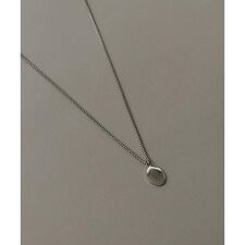 ステンレスオーバルプレートネックレス