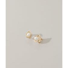 ニュアンスドロップパールイヤリング