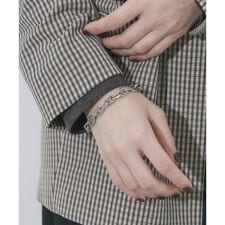 ステンレスボリュームチェーンブレスレット