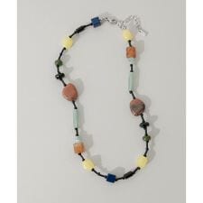 ステンレスマルチビーズネックレス