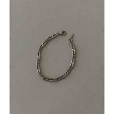 ステンレスナローデザインチェーンブレスレット