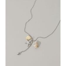 シェルモチーフチャームネックレス