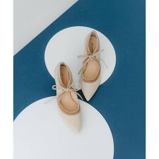 ロデスコ(RODE SKO)の『MADE IN JAPAN』チャンキーヒールリボンパンプス