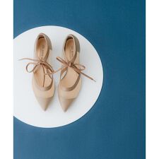 ロデスコ(RODE SKO)の『MADE IN JAPAN』チャンキーヒールリボンパンプス