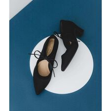 ロデスコ(RODE SKO)の『MADE IN JAPAN』チャンキーヒールリボンパンプス