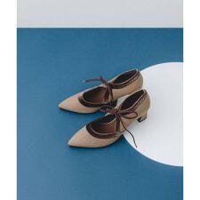 ロデスコ(RODE SKO)の『MADE IN JAPAN』チャンキーヒールリボンパンプス