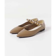 パール付きポインテッドパンプス