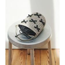 ロデスコ(RODE SKO)のリボンバスケットショルダーバッグ