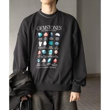 Gem Stone Cropped Sweat