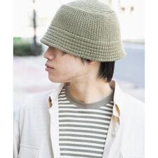 ニットバケットハット