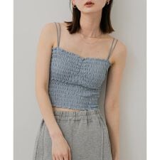 ラメシャーリングカップツキキャミソール