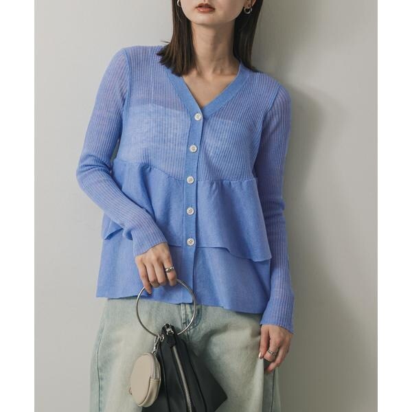 シアーペプラムカーディガン | センスオブプレイスバイアーバン